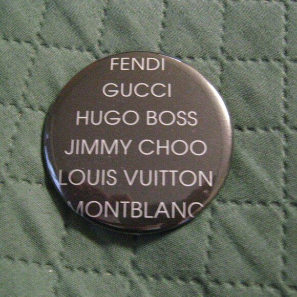Luxury Brands Designer Name Lipstick Pocket Mirror - Picture 1 of 4